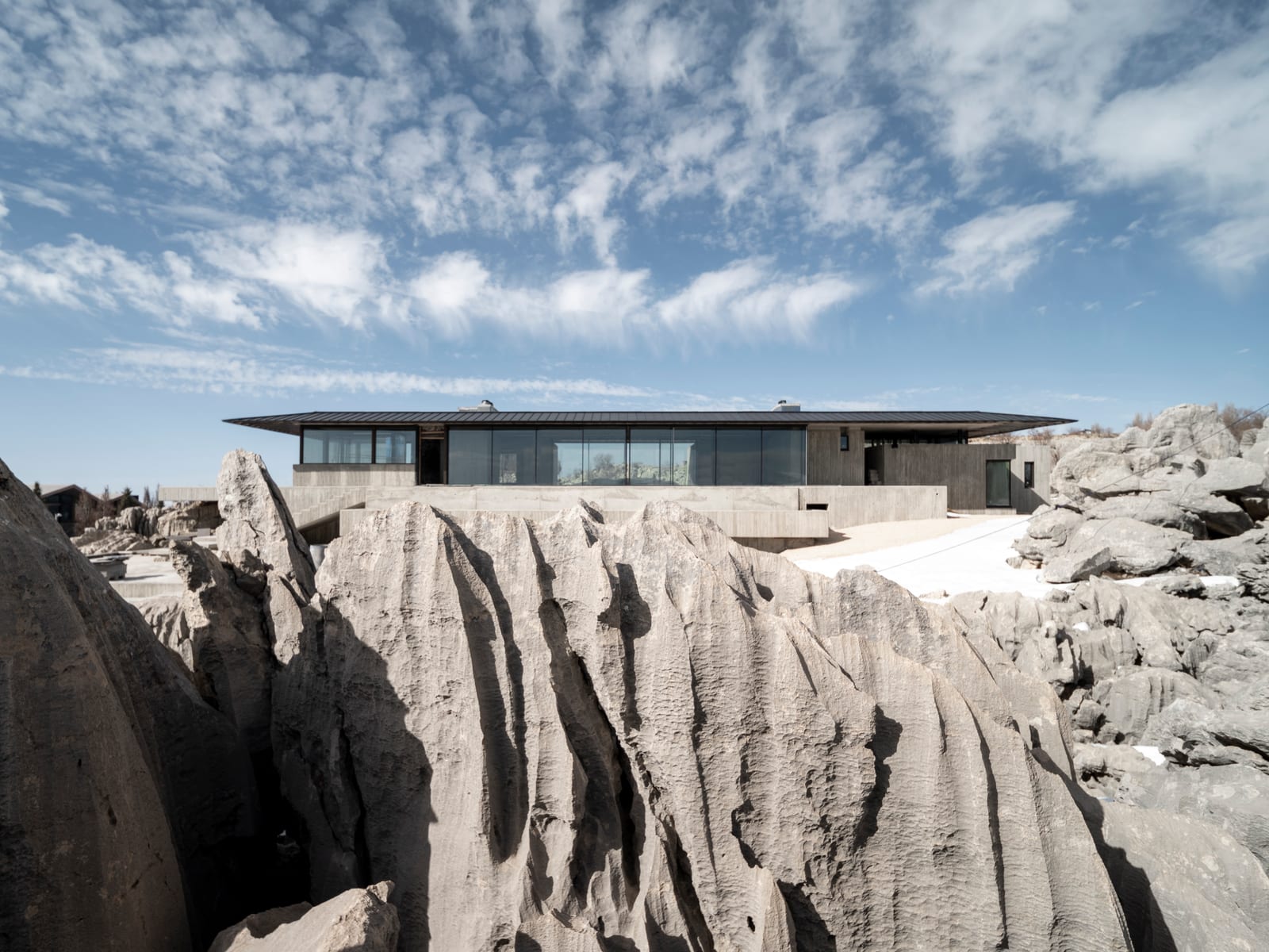 On the Rocks, Faqra, Lebanon — A home set into the rock formations of Faqra