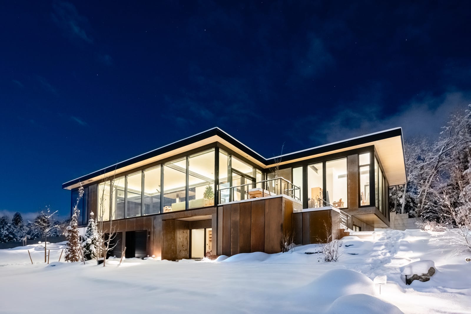 Level One, Boulder, Colorado — A home in Boulder, Colorado, glazed against the cold